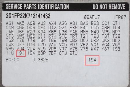 Automotive Paint and Trim label