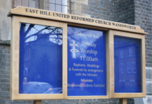 prestige oak church noticeboards