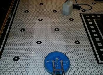 bathroom tile cleaning before and after