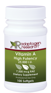 Adaptogen Research, Vitamin A - High Potency - 100 Softgel - Adaptogen Research