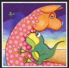 Mama and baby animal, whimsical nursery art and decor, Ian Turner children's artist