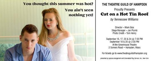 The Theatre Guild of Hampden Presents Cat on a Hot Tin Roof