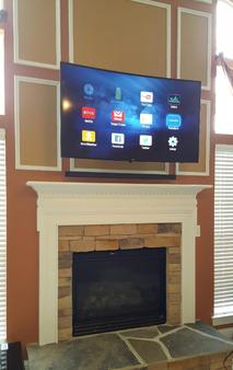 Tv Over Fireplace Mounting And Installation Services Charlotte Nc