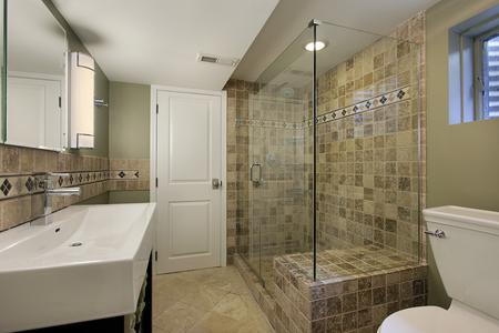 tile shower contractor new vanity tile backsplash shower lighting bathroom remodel Elizabeth Colorado