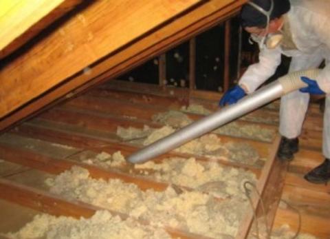 Insulation Removal Attic Cleaning Foam Removal Removing Attic Insulation Service And Cost in Omaha NE | Omaha Junk Disposal