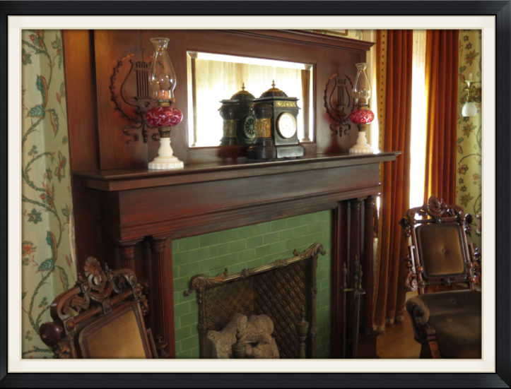Fireplace of Mr. Cruikshank's Chamber at Rockcliffe Mansion, Hannibal Missouri
