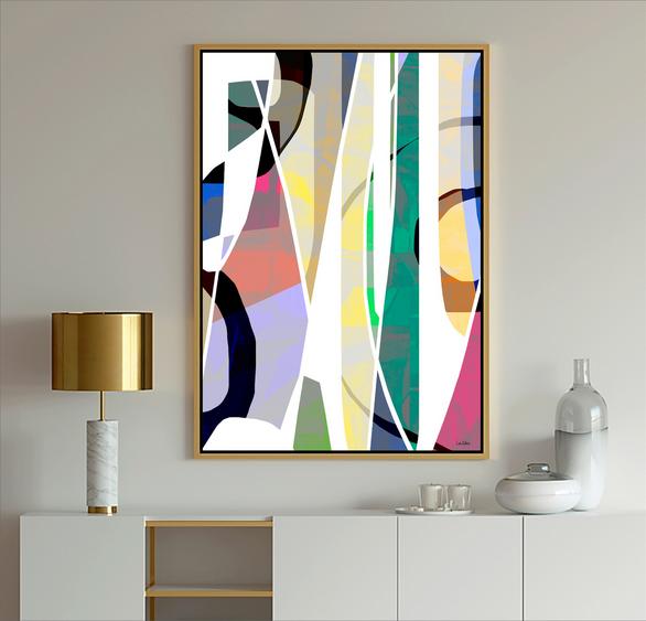 multi-color abstract art - geometric