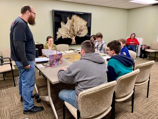 Teens play dungeons and dragons