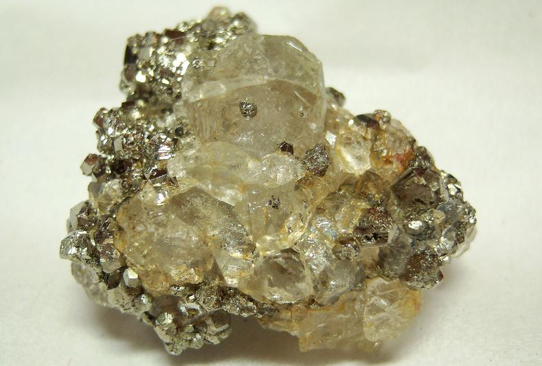 fluorescent FLUORITE, PYRITE crystals, Huanzala Mine, Huallanca District, Bolognesi Province, Ancash Department, Peru - for sale