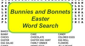 Easter Word Search Puzzle with Non-Religious Terms