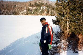 Lyal S. Sunga December 1994 on frozen lake