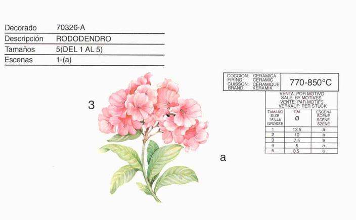 Calcas cerámicas de flores by Calcodecal