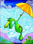 cartoon dog and his frog, ian turner artist