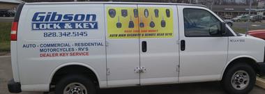 Locksmith Gibson Lock and key in Cashiers NC van