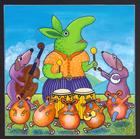 whimsical critters playing music, band animals, Ian Turner Artist