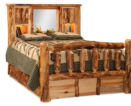 Log store bed queen