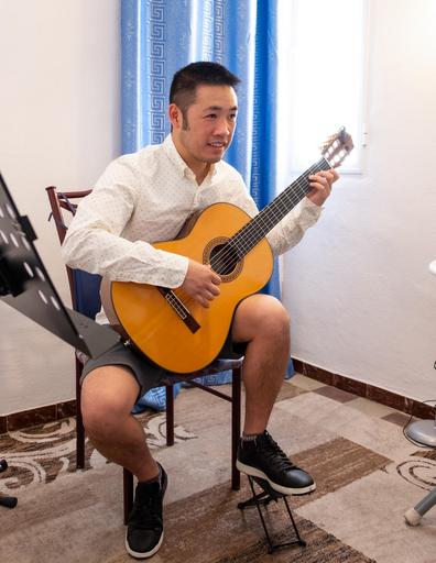 reviewing a falseta after a flamenco lesson