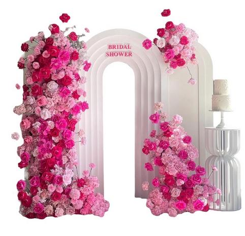 Bridal shower backdrop Arch walls and flowers