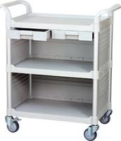 3 shelf medical cart hospital furniture, hospital trolley manufacturer