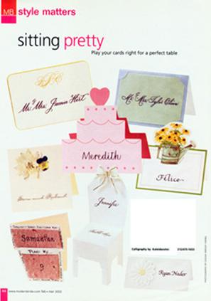 Editorial in Modern Bride