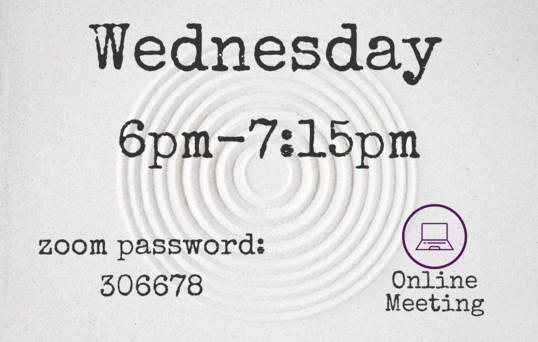 Wednesday Evening Zoom Meeting