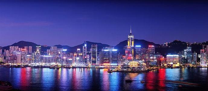 hong kong night view