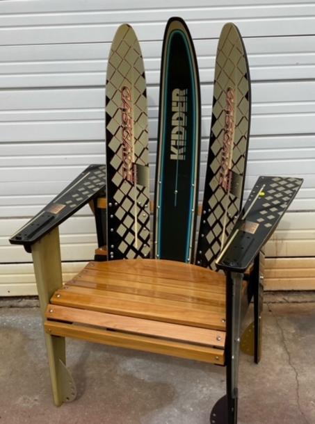 Adirondack chairs made out of online skis