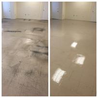 vct floor before and after cleaning service