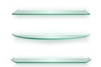 Photo of custom glass shelves