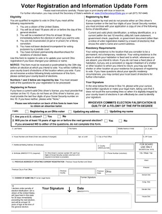 Voter Registration Form link