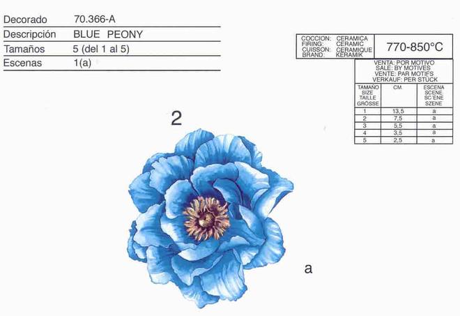 Calcas de flores para porcelana by Calcodecal Ceramic decals