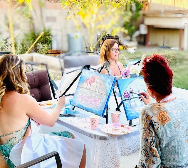 Sip and Paint Party at Home