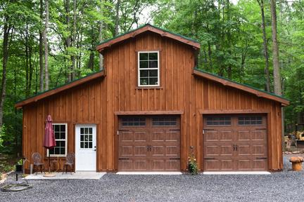 garage with loft