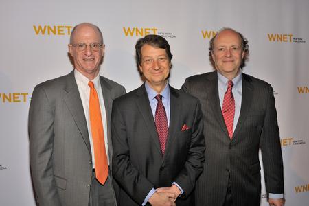 Jim Tisch, Neal Shapiro and Ed at WNET benefit2016