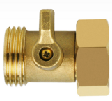 Garden Hose Shut off Valve Heavy Duty Solid Brass with Washer