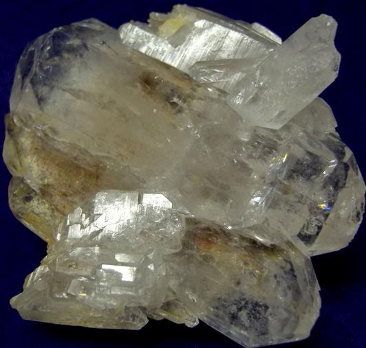 tabular QUARTZ crystals - Hot Springs, Garland County, Arkansas, USA - ex Rutgers Geology Museum