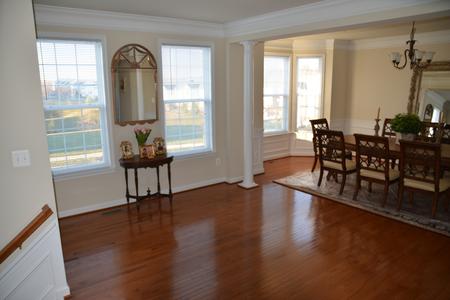 hardwood floor living room