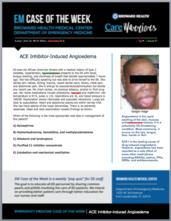 Angioedema, John Vu, Ace inhibitor