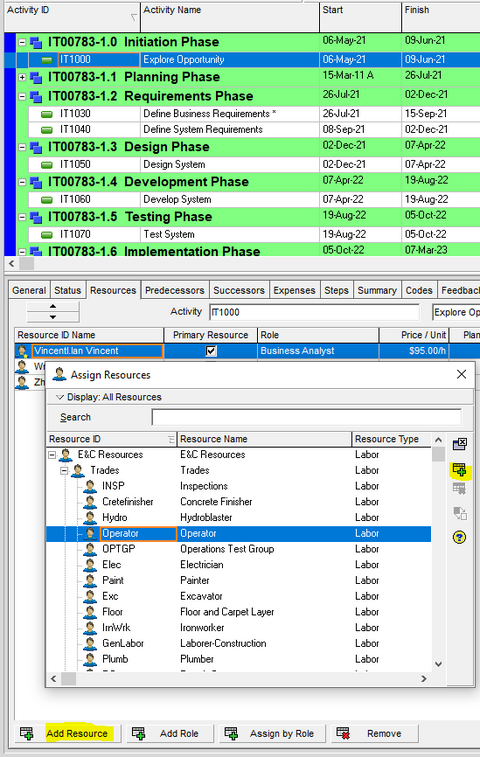 Add new resource type for Primavera P6 rate type