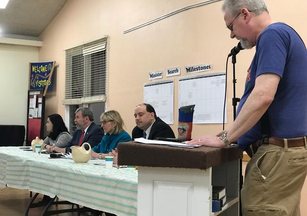 Dave Moderating Climate Legislation Forum 3/1.
