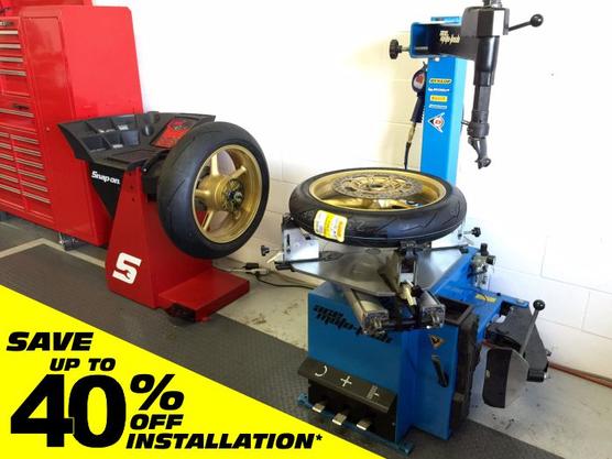 Tire installation shop equipment