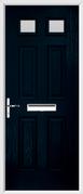 4 Panel 2 Square Composite Door obscure glass