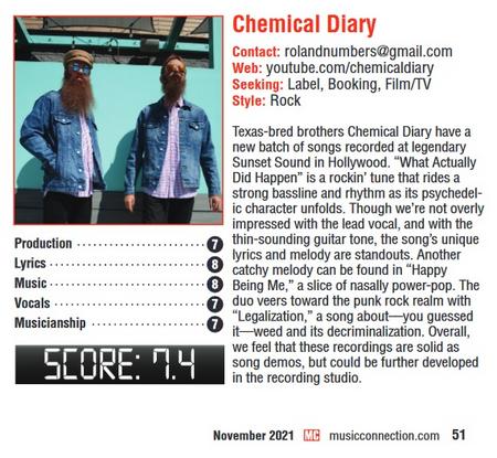 Chemical Diary New Music Critique