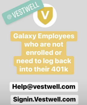 Galaxy 401K information