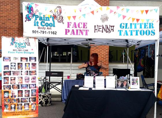 Glitter Face Painting Booth - Glitter Paint