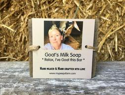 Goat's milk soap made at my peeps farm
