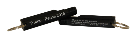 Trump-Pence Buffer Tube Keychain