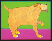 big lovable lab, fluffy dog, ian turner bainbridge artist