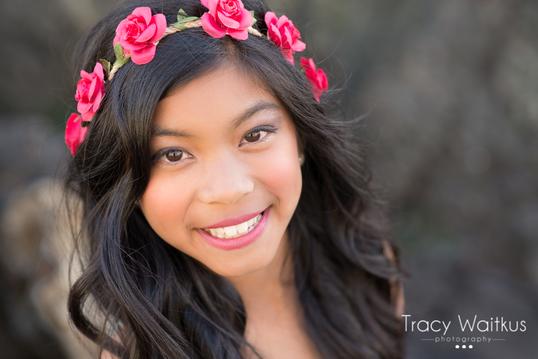 girl with flower crown