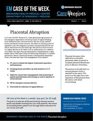 Placental Abruption, Kelsey Capps, EM, OBGYN, Emergency